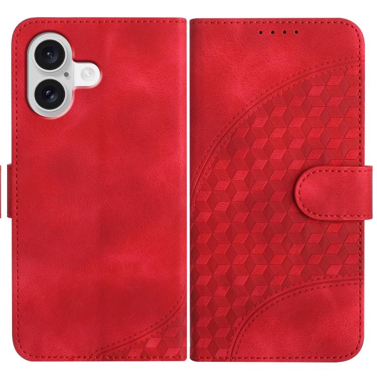 YX0060 Elefantenkopf geprägte Leder-Handyhülle mit Trageschlaufe, Für iPhone 17e / 16e, Für iPhone 17 Pro Max, Für iPhone 17 Pro, Für iPhone 17, Für iPhone Air, Für iPhone 16 Pro Max