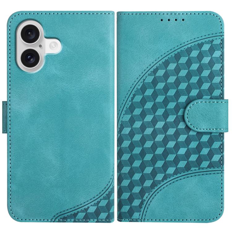 YX0060 Elefantenkopf geprägte Leder-Handyhülle mit Trageschlaufe, Für iPhone 17e / 16e, Für iPhone 17 Pro Max, Für iPhone 17 Pro, Für iPhone 17, Für iPhone Air, Für iPhone 16 Pro Max