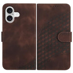 YX0060 Elefantenkopf geprägte Leder-Handyhülle mit Trageschlaufe, Für iPhone 17e / 16e, Für iPhone 17 Pro Max, Für iPhone 17 Pro, Für iPhone 17, Für iPhone Air, Für iPhone 16 Pro Max
