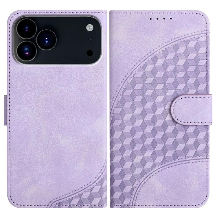 YX0060 Elefantenkopf geprägte Leder-Handyhülle mit Trageschlaufe, Für iPhone 17e / 16e, Für iPhone 17 Pro Max, Für iPhone 17 Pro, Für iPhone 17, Für iPhone Air, Für iPhone 16 Pro Max