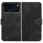 YX0060 Elefantenkopf geprägte Leder-Handyhülle mit Trageschlaufe, Für iPhone 17e / 16e, Für iPhone 17 Pro Max, Für iPhone 17 Pro, Für iPhone 17, Für iPhone Air, Für iPhone 16 Pro Max