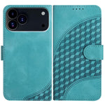YX0060 Elefantenkopf geprägte Leder-Handyhülle mit Trageschlaufe, Für iPhone 17e / 16e, Für iPhone 17 Pro Max, Für iPhone 17 Pro, Für iPhone 17, Für iPhone Air, Für iPhone 16 Pro Max