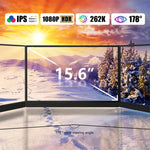 15,6 Zoll HDR 1080P IPS Bildschirm Tragbarer Monitor, 15,6 Zoll 1080P