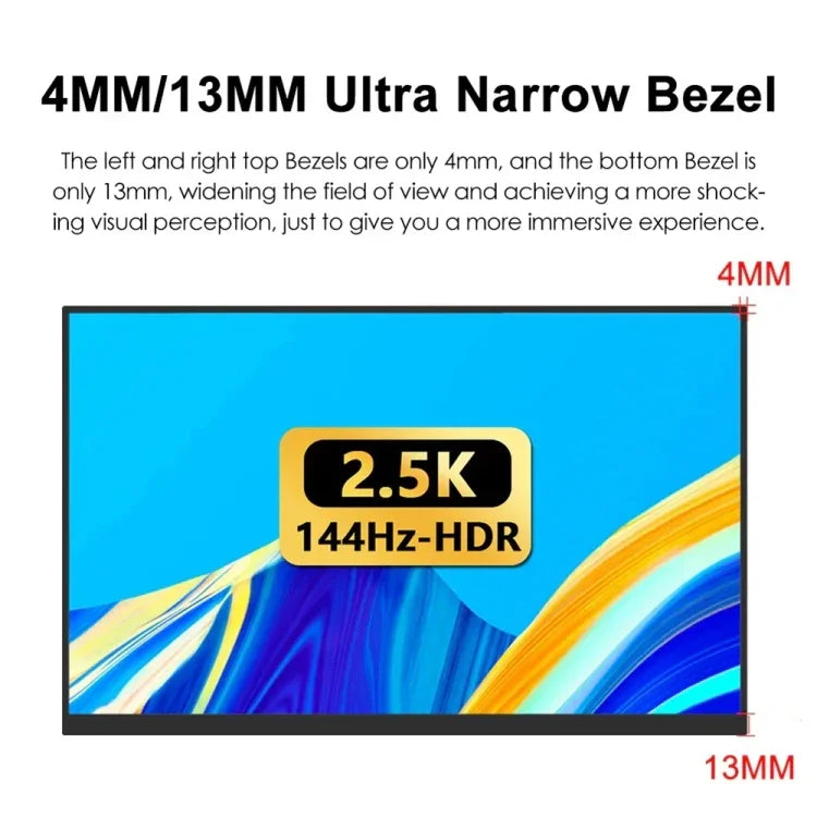 18 Zoll HDR 2560x1600P IPS-Bildschirm Tragbarer Monitor, 18 Zoll 2.5K