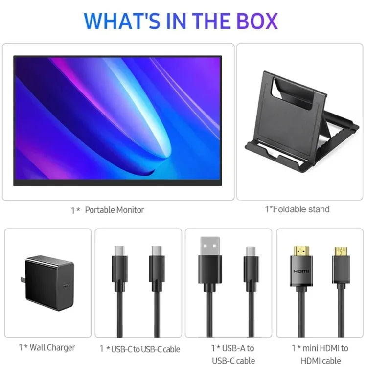 18 Zoll HDR 2560x1600P IPS-Bildschirm Tragbarer Monitor, 18 Zoll 2.5K