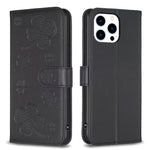 Handyhülle aus Leder mit vierblättrigem Prägemuster, Für iPhone 7 / 8 / SE 2022, Für iPhone 13 Pro Max, Für iPhone 13 Pro, Für iPhone 13, Für iPhone 12 / 12 Pro, Für iPhone 12 Pro Max, Für iPhone 11 Pro Max, Für iPhone 11