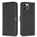 Four-leaf Embossed Leather Phone Case, For iPhone 11 Pro, For iPhone X / XS, For iPhone XR, For iPhone XS Max, For iPhone 7 Plus / 8 Plus