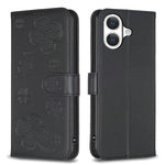 Vierblättrige geprägte Leder-Handyhülle, für iPhone 17 Pro Max, für iPhone 17 Pro, für iPhone 17, für iPhone Air, für iPhone 16 Pro Max, für iPhone 16 Pro, für iPhone 16 Plus, für iPhone 16