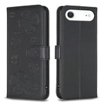 Vierblättrige geprägte Leder-Handyhülle, für iPhone 17 Pro Max, für iPhone 17 Pro, für iPhone 17, für iPhone Air, für iPhone 16 Pro Max, für iPhone 16 Pro, für iPhone 16 Plus, für iPhone 16