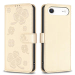Vierblättrige geprägte Leder-Handyhülle, für iPhone 17 Pro Max, für iPhone 17 Pro, für iPhone 17, für iPhone Air, für iPhone 16 Pro Max, für iPhone 16 Pro, für iPhone 16 Plus, für iPhone 16