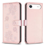 Vierblättrige geprägte Leder-Handyhülle, für iPhone 17 Pro Max, für iPhone 17 Pro, für iPhone 17, für iPhone Air, für iPhone 16 Pro Max, für iPhone 16 Pro, für iPhone 16 Plus, für iPhone 16