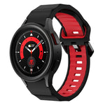Zweifarbiges Silikon-Uhrenarmband mit Wellenstruktur, für Samsung Galaxy Watch 6