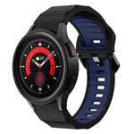 Zweifarbiges Silikon-Uhrenarmband mit Wellenstruktur, für Samsung Galaxy Watch 6