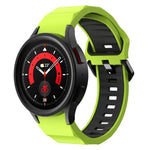 Zweifarbiges Silikon-Uhrenarmband mit Wellenstruktur, für Samsung Galaxy Watch 6