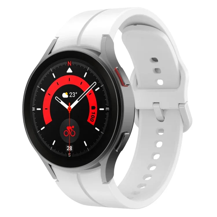 Buntes Silikon-Uhrenarmband mit Dornschließe, für Samsung Galaxy Watch 6 / 6 Classic