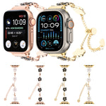 Camellia Metal Chain Bracelet Watch Band, For Apple Watch SE 40mm, For Apple Watch SE 44mm, For Apple Watch Series 6 40mm, For Apple Watch Series 6 44mm, For Apple Watch Series 5 44mm, For Apple Watch Series 5 40mm, For Apple Watch Series 4 44mm       ...
