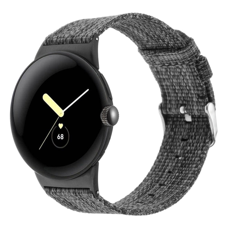 Nylon Canvas Watch Band, For Google Pixel Watch 4 / 3 / 2 / 1 41mm