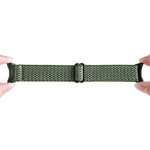 20 mm breites, geflochtenes Nylon-Uhrenarmband mit Wellenmuster, passend für Google Pixel Watch 4 / 3 / 2 / 1 (41 mm)