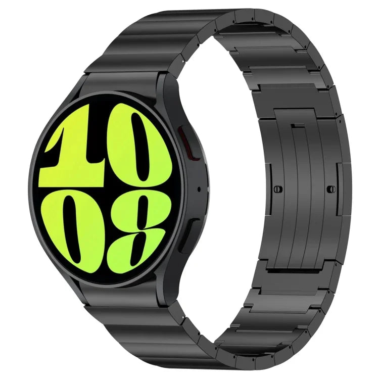 Metallarmband mit Knopfverschluss und einer Perle, für Samsung Galaxy Watch6/6 Classic/5/5 Pro