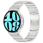 Button Style One-bead Metal Watch Band, For Samsung Galaxy Watch6/6 Classic/5/5 Pro
