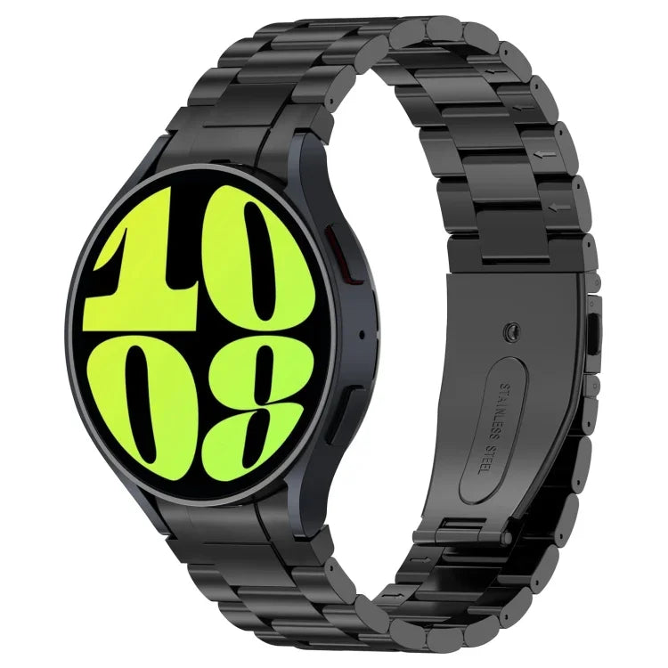 Dreifach-Perlenarmband im Knopf-Design aus Metall, für Samsung Galaxy Watch6/6 Classic/5/5 Pro
