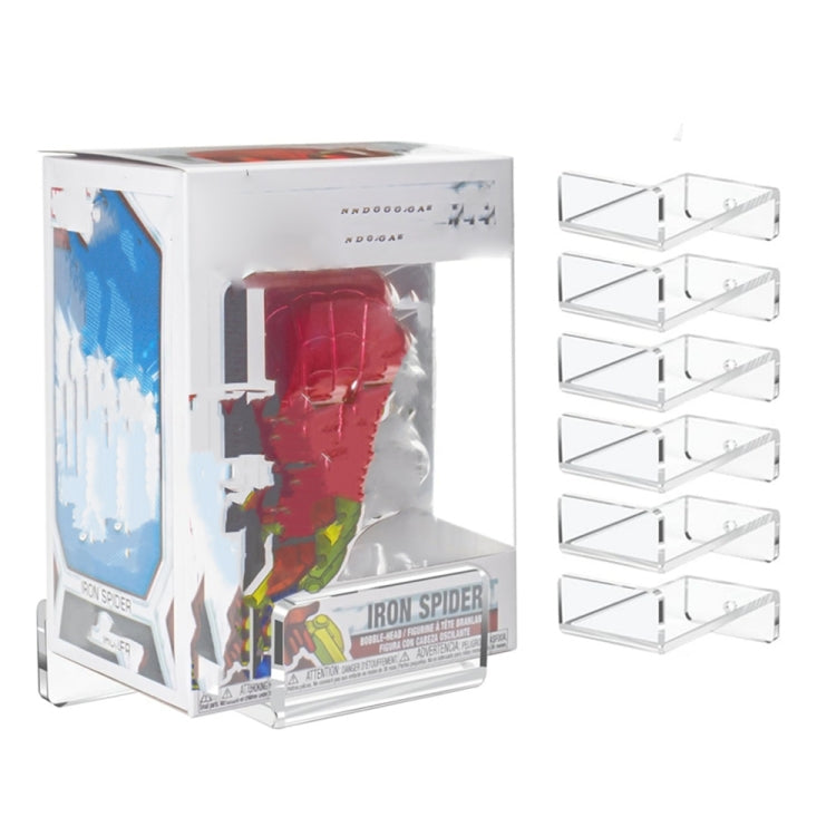 YX075 6pcs / Set Acrylic Storage Rack Anime Ornaments Wall Mounted Display Bracket, YX075