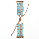 Hexagonal Stones Drawstring Chain Watch Band, For Apple Watch 42mm, For Apple Watch 38mm