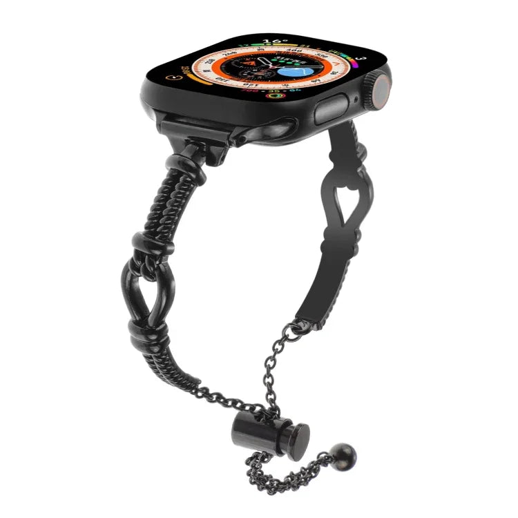 Metallarmband mit Drehverschluss, passend für Apple Watch Series 4 (44 mm), Apple Watch Series 4 (40 mm), Apple Watch Series 3 (38 mm), Apple Watch Series 3 (42 mm), Apple Watch Series 2 (42 mm), Apple Watch Series 2 (38 mm), Apple Watch (42 mm)...