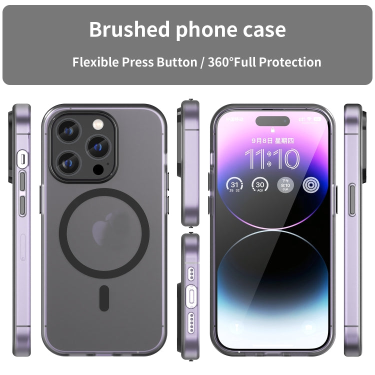 MagSafe Matt durchscheinende TPU + PC Vollschutzhülle, Für iPhone 16 Pro, Für iPhone 16 Plus, Für iPhone 16, Für iPhone 15 Pro Max, Für iPhone 15 Pro