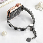 Shell Beads Chain Bracelet Metal Watch Band, For Apple Watch SE 40mm, For Apple Watch SE 44mm, For Apple Watch Series 6 40mm, For Apple Watch Series 6 44mm, For Apple Watch Series 5 44mm, For Apple Watch Series 5 40mm, For Apple Watch Series 4 44mm    ...