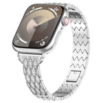 Teufelsauge Diamant Armband Metall Uhrenarmband, Für Apple Watch SE 40mm, Für Apple Watch SE 44mm, Für Apple Watch Series 6 40mm, Für Apple Watch Series 6 44mm, Für Apple Watch Series 5 44mm, Für Apple Watch Series 5 40mm, Für Apple Watch Series 4 44mm