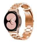 Flaches Edelstahl-Uhrenarmband mit drei Perlen, passend für Samsung Galaxy Watch6 / 6 Classic