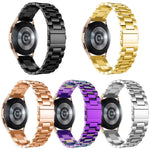 Flaches Edelstahl-Uhrenarmband mit drei Perlen, passend für Samsung Galaxy Watch6 / 6 Classic