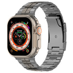 Schildkrötenschnallen-Titanstahl-Armband, für Apple Watch SE 2023 44mm, für Apple Watch SE 2023 40mm, für Apple Watch Ultra 2 49mm, für Apple Watch Series 9 45mm, für Apple Watch Series 9 41mm, für Apple Watch Ultra 49mm, für Apple Watch Series 8 41mm...