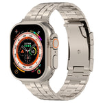 Schildkrötenschnallen-Titanstahl-Armband, für Apple Watch SE 2023 44mm, für Apple Watch SE 2023 40mm, für Apple Watch Ultra 2 49mm, für Apple Watch Series 9 45mm, für Apple Watch Series 9 41mm, für Apple Watch Ultra 49mm, für Apple Watch Series 8 41mm...
