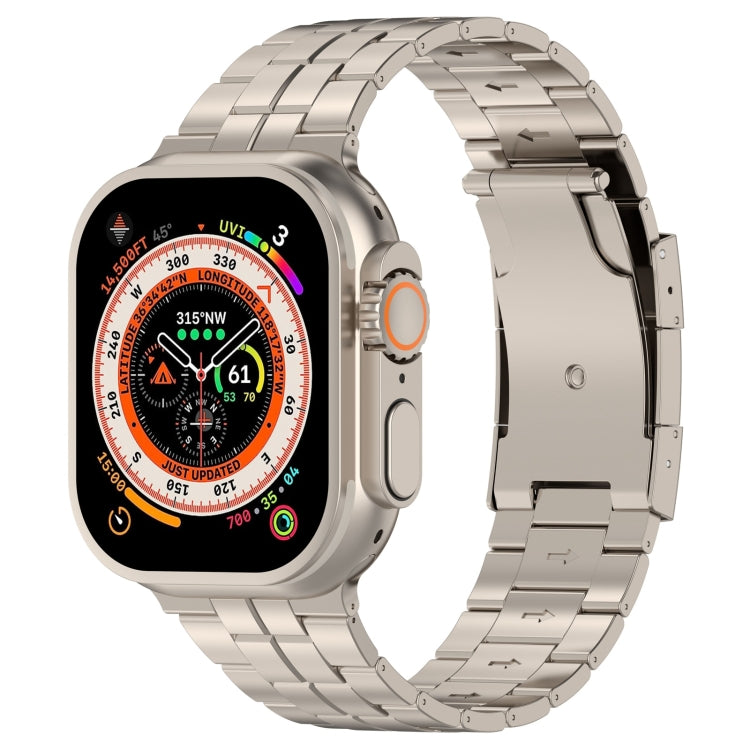 Schildkrötenschnallen-Titanstahl-Armband, für Apple Watch SE 2023 44mm, für Apple Watch SE 2023 40mm, für Apple Watch Ultra 2 49mm, für Apple Watch Series 9 45mm, für Apple Watch Series 9 41mm, für Apple Watch Ultra 49mm, für Apple Watch Series 8 41mm...