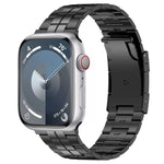 Schildkrötenschnallen-Titanstahl-Armband, für Apple Watch SE 2023 44mm, für Apple Watch SE 2023 40mm, für Apple Watch Ultra 2 49mm, für Apple Watch Series 9 45mm, für Apple Watch Series 9 41mm, für Apple Watch Ultra 49mm, für Apple Watch Series 8 41mm...