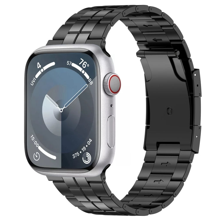 Schildkröten-Schnallen-Uhrenarmband aus Titanstahl, für Apple Watch SE 40mm, für Apple Watch SE 44mm, für Apple Watch Series 6 40mm, für Apple Watch Series 6 44mm, für Apple Watch Series 5 44mm, für Apple Watch Series 5 40mm, für Apple Watch Series 4 44mm