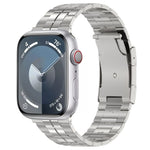 Schildkröten-Schnallen-Uhrenarmband aus Titanstahl, für Apple Watch SE 40mm, für Apple Watch SE 44mm, für Apple Watch Series 6 40mm, für Apple Watch Series 6 44mm, für Apple Watch Series 5 44mm, für Apple Watch Series 5 40mm, für Apple Watch Series 4 44mm