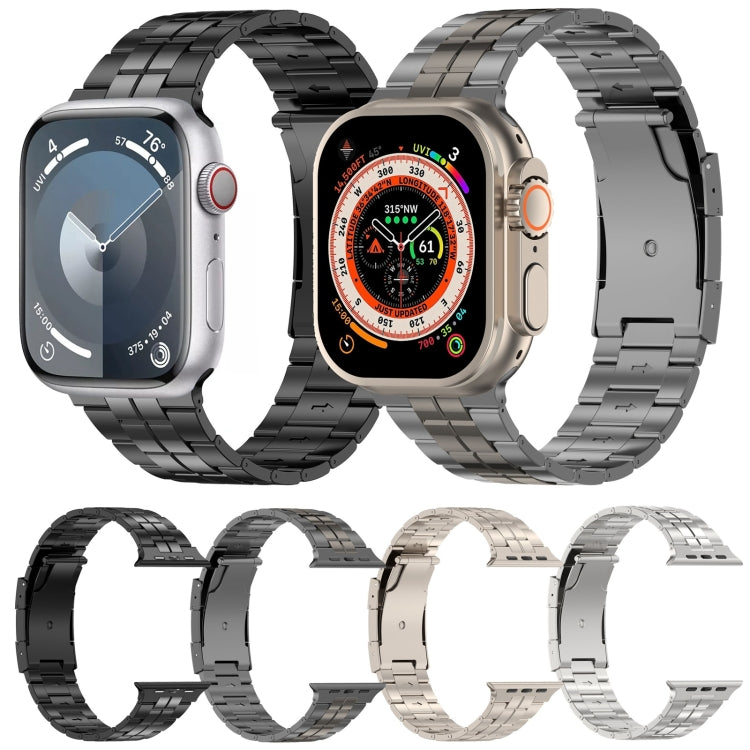 Schildkröten-Schnallen-Uhrenarmband aus Titanstahl, für Apple Watch SE 40mm, für Apple Watch SE 44mm, für Apple Watch Series 6 40mm, für Apple Watch Series 6 44mm, für Apple Watch Series 5 44mm, für Apple Watch Series 5 40mm, für Apple Watch Series 4 44mm