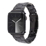 Edelstahl-Uhrenarmband mit drei Perlen, für Apple Watch Ultra 49 mm, für Apple Watch Series 8 41 mm, für Apple Watch Series 8 45 mm, für Apple Watch SE 2022 40 mm, für Apple Watch SE 2022 44 mm