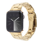Edelstahlarmband mit drei Perlen, für Apple Watch Series 7 41mm, für Apple Watch Series 7 45mm, für Apple Watch SE 40mm, für Apple Watch SE 44mm, für Apple Watch Series 6 40mm