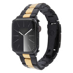 Dreireihiges Edelstahl-Uhrenarmband, für Apple Watch 38 mm