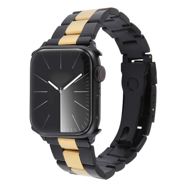 Dreireihiges Edelstahl-Uhrenarmband, für Apple Watch 38 mm