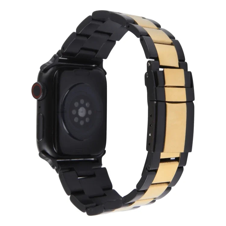 Dreireihiges Edelstahl-Uhrenarmband, für Apple Watch 38 mm
