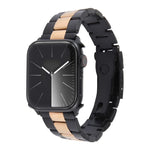Dreireihiges Edelstahl-Uhrenarmband, für Apple Watch 38 mm