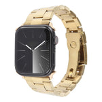 Dreireihiges Edelstahl-Uhrenarmband, für Apple Watch 38 mm