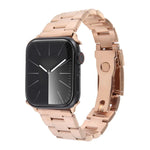 Dreireihiges Edelstahl-Uhrenarmband, für Apple Watch 38 mm