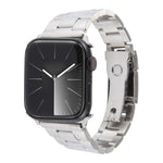 Dreireihiges Edelstahl-Uhrenarmband, für Apple Watch 38 mm