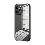 Transparent Plating Fine Hole Phone Case, For iPhone 13 Pro Max, For iPhone 13 Pro, For iPhone 13, For iPhone 12, For iPhone 12 Pro Max, For iPhone 12 Pro